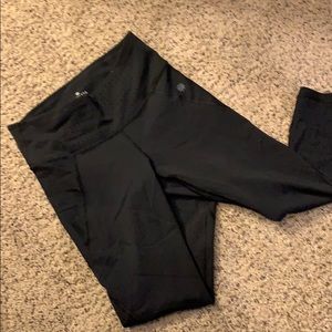 Athleta perforated crop leggings
